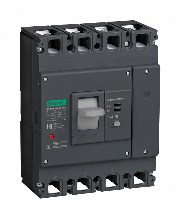 Автоматический выключатель силовой ВА-304Rc Inst 3P 250А 70кА 300/500/1000мА