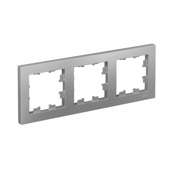 Рамка трехпостовая ATLASDESIGN универсальная алюминий