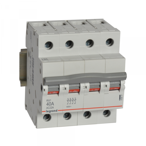 Выключатель-разъединитель 40А 4П RX3