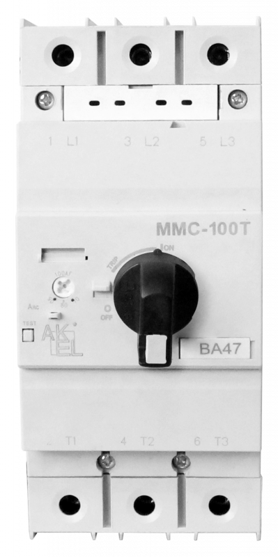 Выключатель автоматический защиты двигателя ВА47 ММС-100Т 75A 3P/55...75A/400/415В/100кА