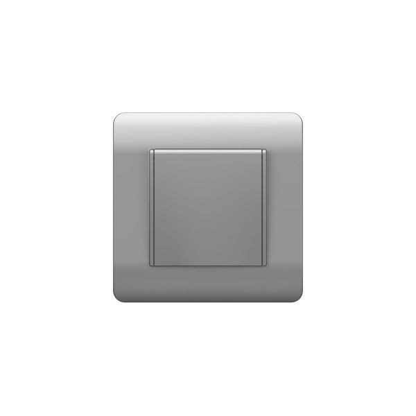 Розетка с/з со шторками с крышкой, 16А, IP44, серебряный