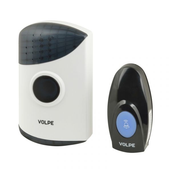 Звонок беспроводной. 16 мелодий. Световая индикация. Радиус действия 100 метров. Блистерная упаковка, белый . UDB-Q024 W-R1T1-16S-100M-WH