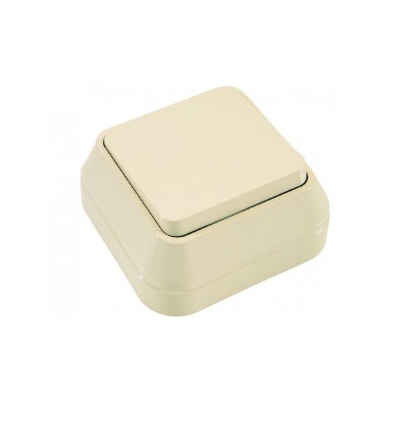 накладной крем. выключатель 1кл прох.