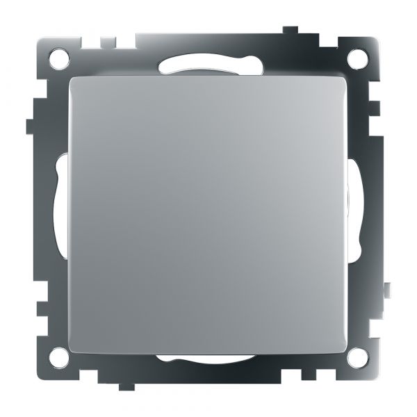 Переключатель перекрестный 1-клавишный (механизм), 250В, 10А, серия Катрин, серебро, GLS10-7110-03