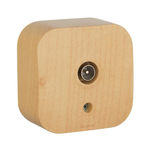 Розетка для открытой установки TV тип звезда дерево QUTEO