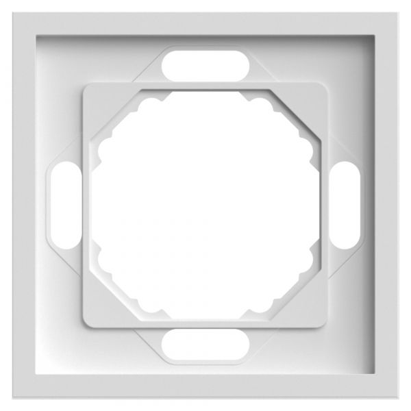 Рамка 1-местная, Эмили,, белый фарфор, soft touch