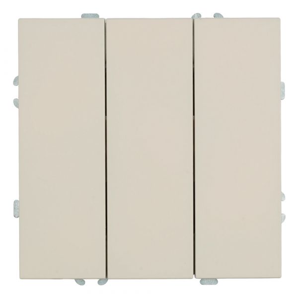 Выключатель 3-клавишный (механизм) 250В 10А кашемир soft touch серия Эмили STEKKER