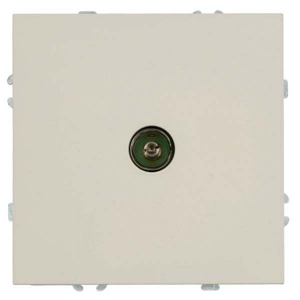 Розетка телевизионная 1-местная (механизм) 75 Ом 5-862МГц кашемир soft touch серия Эмили STEKKER