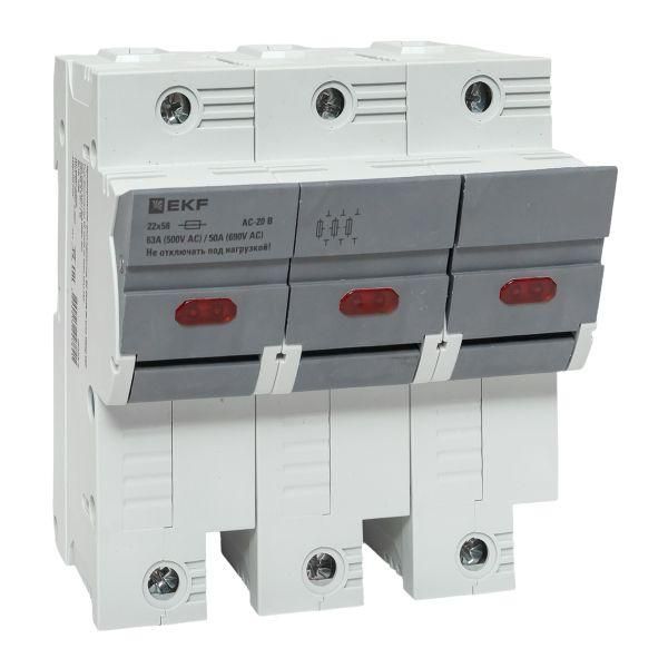 Предохранитель-разъединитель DF 22х58 3Р (тип ПВЦ)