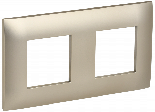 SKANDY Рамка 2-местная SK-F02Sh шампань IEK