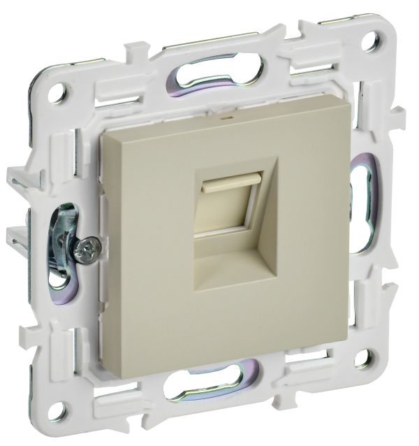 SKANDY Розетка компьютерная RJ45 кат.6 SK-K02B бежевый IEK