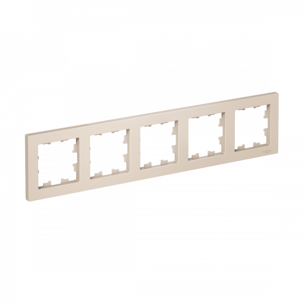 Рамка пятипостовая ATLASDESIGN универсальная бежевый