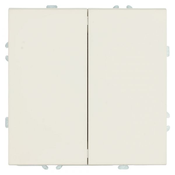 Переключатель перекрестный двухклавишный (механизм) 250В 10А кашемир soft touch серия Эмили STEKKER