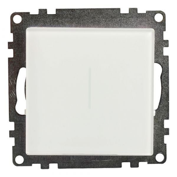 Выключатель 1-клавишный сенсорный (механизм) 250В 2,5А серия Катрин белый STEKKER