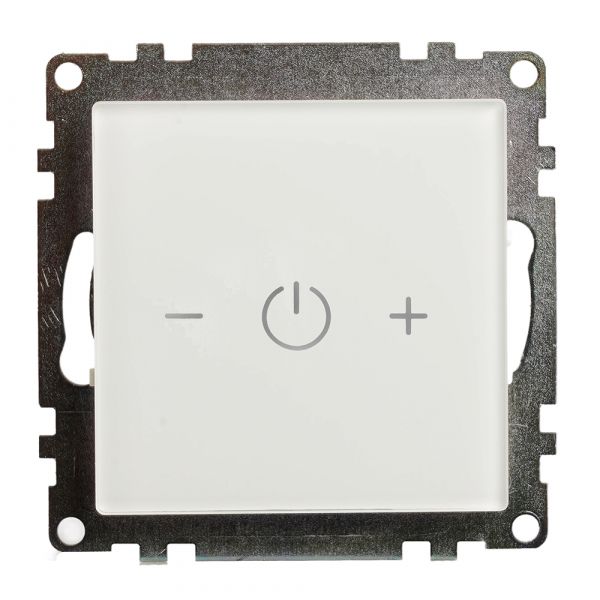 Выключатель диммирующий сенсорный (механизм) 250В 150W серия Катрин белый STEKKER