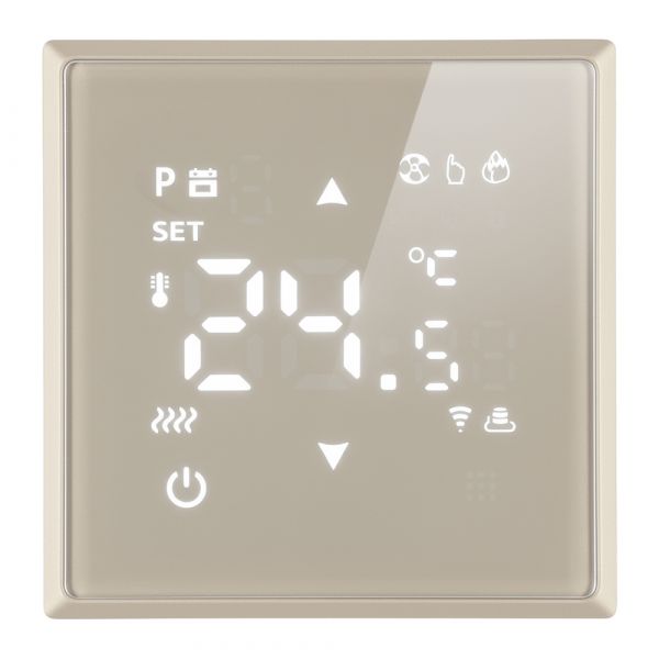 Терморегулятор Wi-Fi (механизм) 250В 3500Вт серия Эмили кашемир soft touch STEKKER