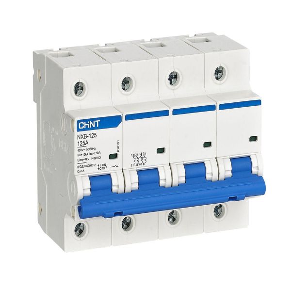 Выключатель автоматический 4P 100А C 10кА NXB-125