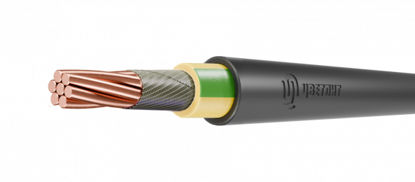 Кабель силовой ППГнг(A)-FRHF 1х70мк-1 желто       зеленый ТРТС