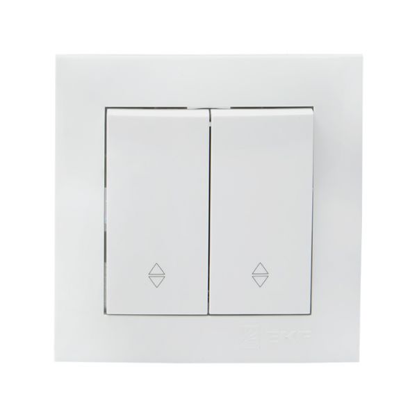 Валенсия выключатель 2-кл. 10А белый проходной