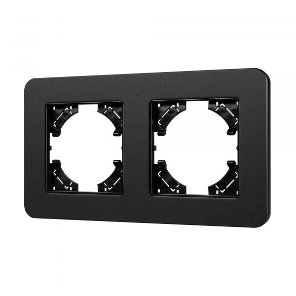 Рамка алюминиевая FRM-AKIRY-SFAL-2-BK