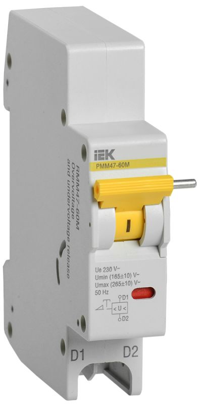 Расцепитель мин/макс РММ47-60М на DIN-рейку для ВА47-60M