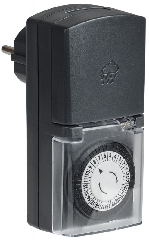 РТМ-4 Розетка-таймер механ. 30мин 24ч 48on/off 16А IP44