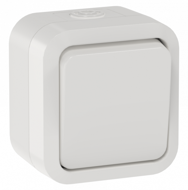 TORS Переключатель одноклавишный 10А IP55 TS301 белый IEK