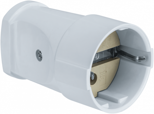 Розетка 61 366 NCA-SK01-16A-E-WH переносная с заземлением белая