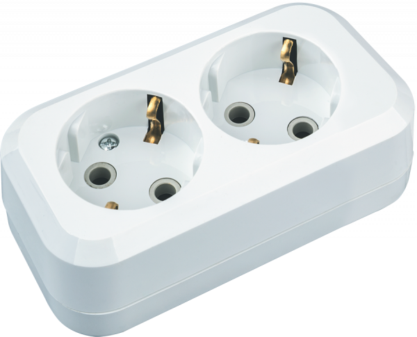 Колодка NCA-BL01-02-E-WH 2гн с/з пластик