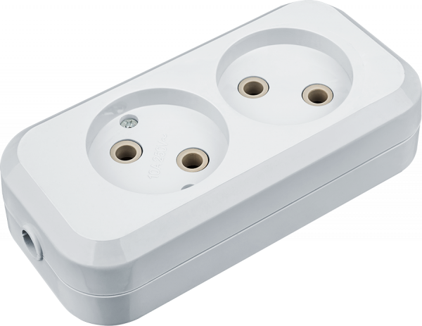 Колодка NCA-BL01-02-X-WH 2гн б/з пластик