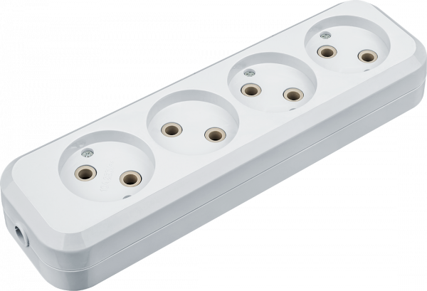 Колодка NCA-BL01-04-X-WH 4гн б/з пластик