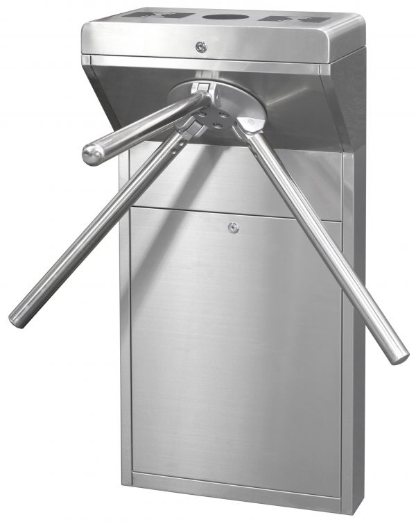 Турникет трехштанговый электромеханический, индикаторы прохода, автоматическая система антипаники.