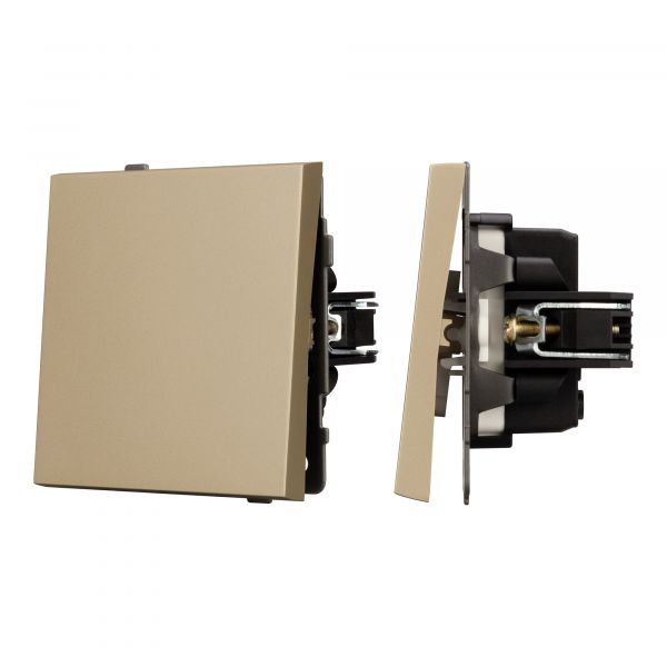Механизм звонкового выключателя SWT-TENDO-MKR1-SFPL-GD 230V, 10A, Золото светлое, 1 пост