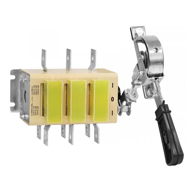 ВР32-39 А 70221-00 УХЛ3, 630А, несъёмная боковая рукоятка, 3-х полюсный на два направления, со вспомогательными контактами, IP00, выключатель-разъединитель  (ЭТ)