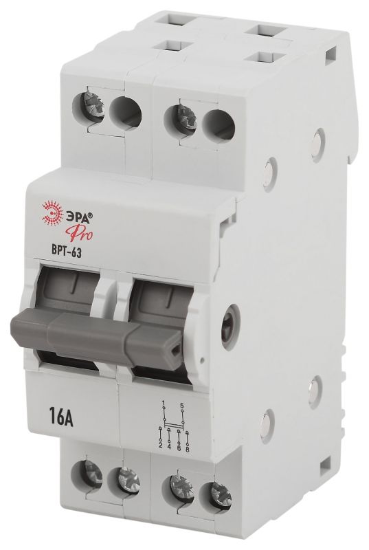 Выключатель-разъединитель трехпозиционный ВН-63 PRO V RT 63-2-16 2Р 16А