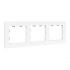 Эпика Рамка 3-местная белый пластик EKF