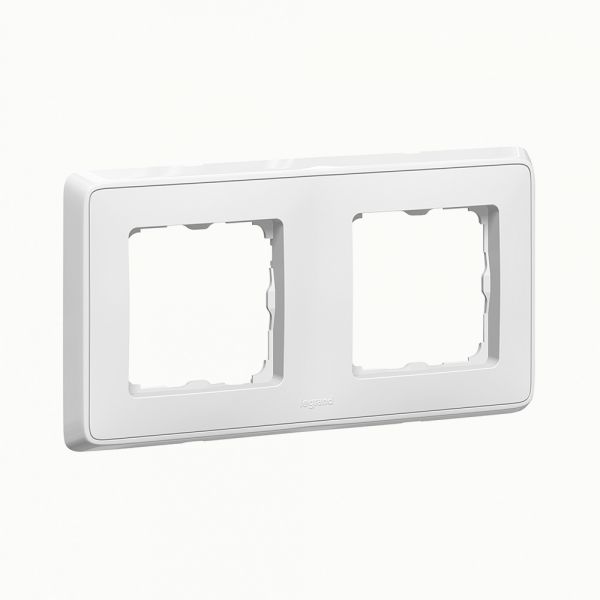 Рамка 2 поста белая Cariva (10шт)