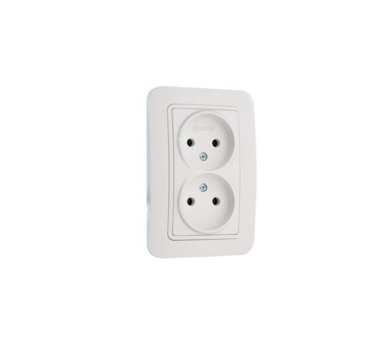 Lillium бел/бел розетка б/з 2-ая