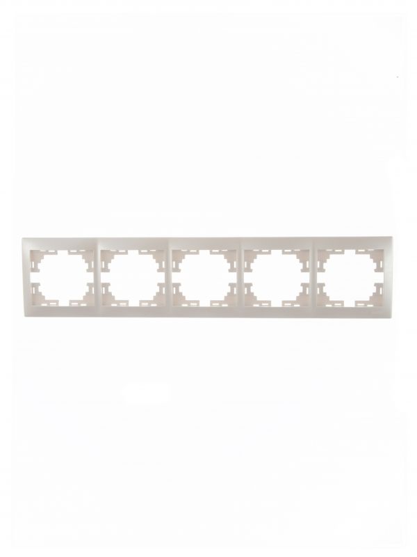 Мира Рамка 5 постов горизонтальная жемчужно-белый перламутр без вставок