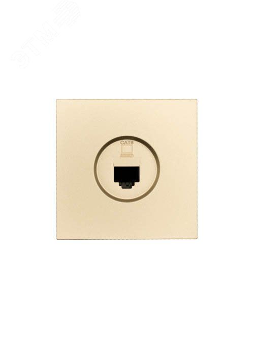 ZIMA Розетка компьютерная Cat 6, механизм, золото Lezard 704-3688-140