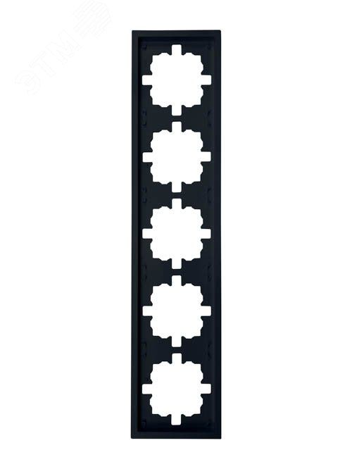 ZIMA Рамка 5-ая универсальная, черный бархат Lezard 704-4200-150