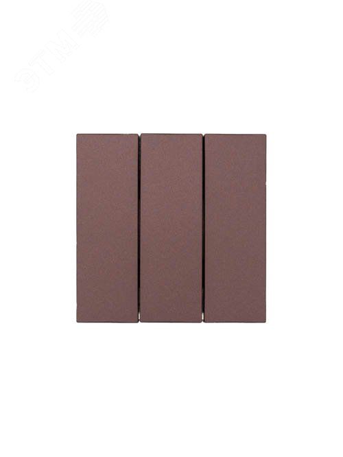 ZIMA Выключатель 3-кл., 10 А, механизм, шоколад Lezard 704-7388-109QC
