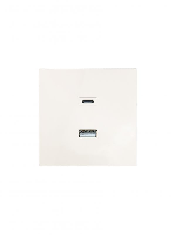 ZIMA Розетка TC+ USB, механизм, слоновая кость Lezard 704-9088-192TC