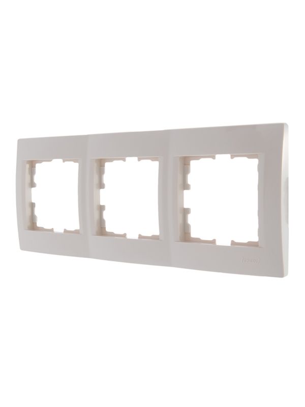 KARINA Рамка 3-ая горизонтальная б/вст крем (10шт/120шт)