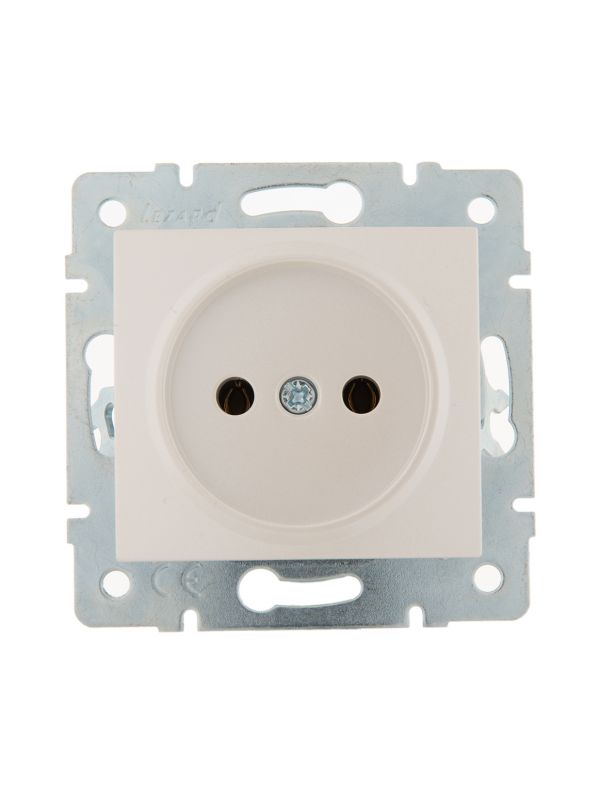 KARINA Розетка б/з керамика жемчужно-белый перламутр (10шт/120шт)