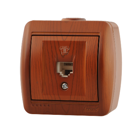 Ната Розетка телефонная евро сосна