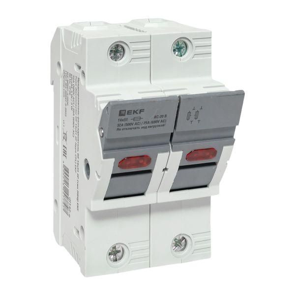 Предохранитель-разъединитель DF 14х51 2Р (тип ПВЦ)