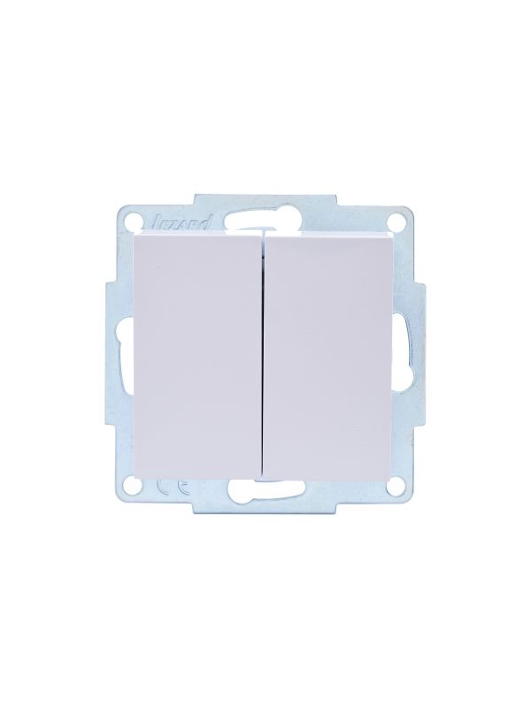 VESNA Выключатель двойной белый