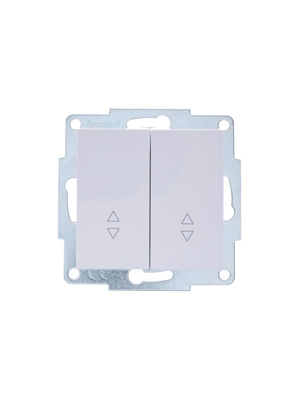 VESNA Выключатель проходной двойной белый