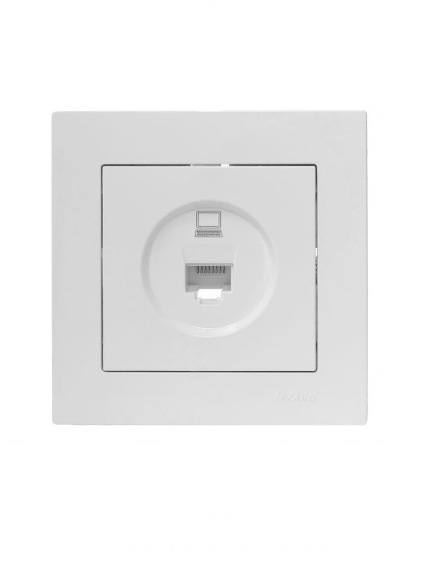 VESNA Розетка компьютерная белая